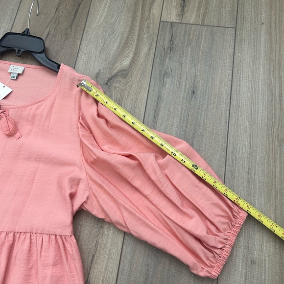 NWT Women’s A New Day Pink Tie Down Flyaway Top - Size L - Picture 11 of 16